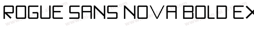 Rogue Sans Nova Bold Extended Itali字体转换